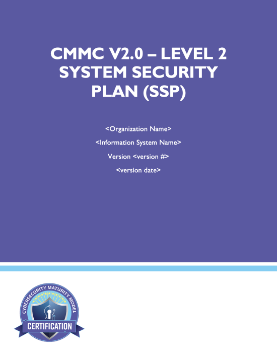 CMMC SSP Front Cover