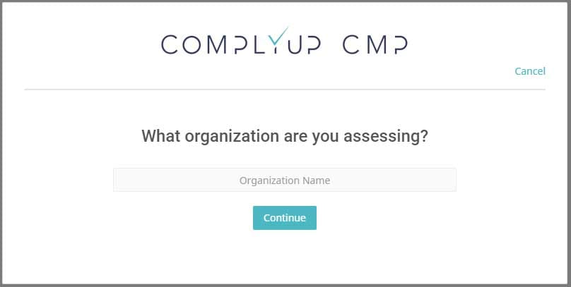 ComplyUp Nist 800-171 Compliance Organization Name
