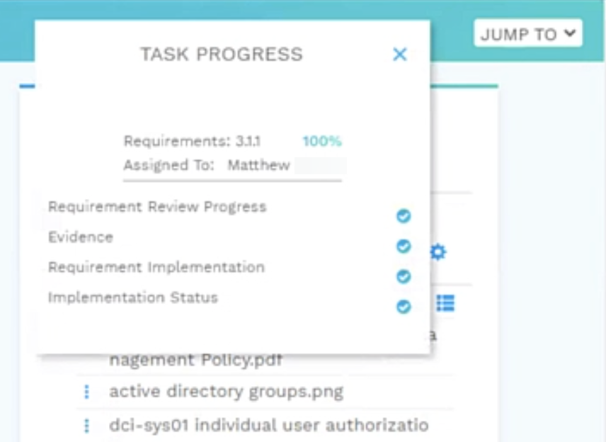 Managing An Assessment - Task Progress 2